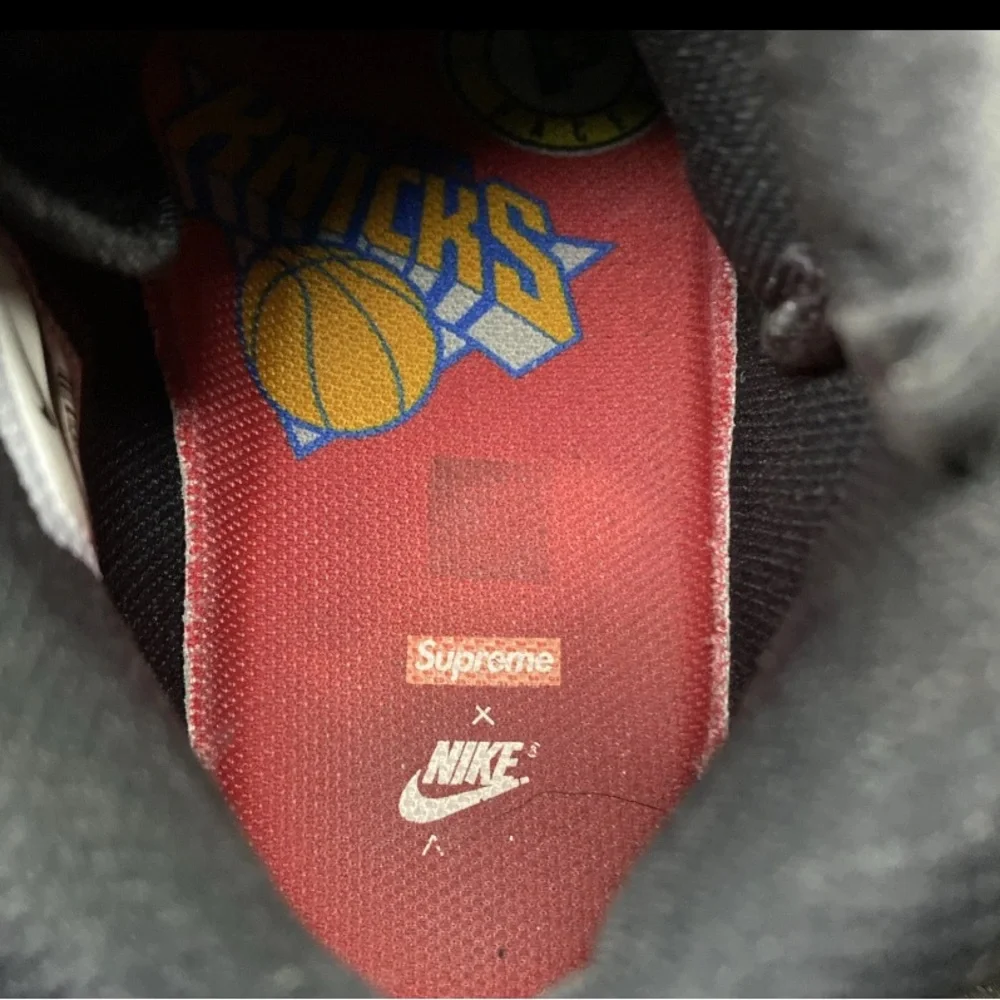 Supreme x NBA x Air Force 1 Mid Black Size 12 AQ8017-001 - Picture 6 of 7